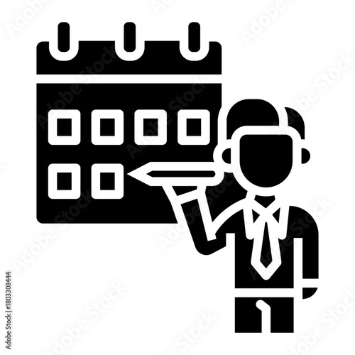 office employees Solid icon