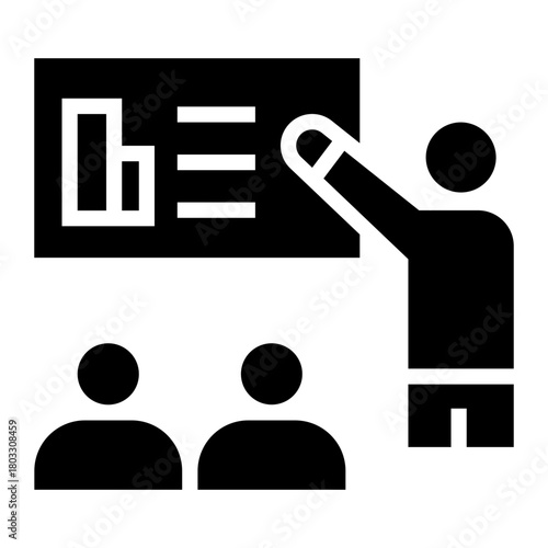 office employees Solid icon