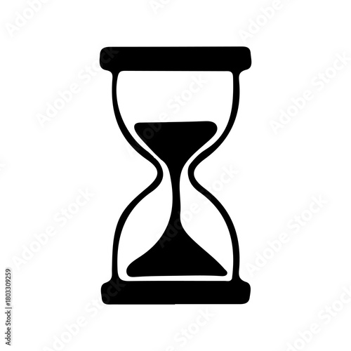 Handdrawn Loading Time Sand Business icon symbols Sales Logo