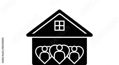 Family love within a cozy home, a heartwarming symbol of belonging