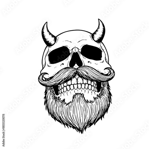 Vector Skull, Line Art Skull, Flat Design Skull, Geometric Skull, Vintage Illustration, Hand-Drawn Style, Adobe Illustrator, Editable Vector, Scalable Graphic, Death, Gothic, Macabre, Mortal, Anatomy,