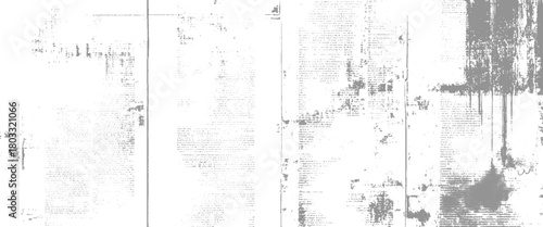 Vector Black And White Old Newspaper Scratch Texture For Creative Design