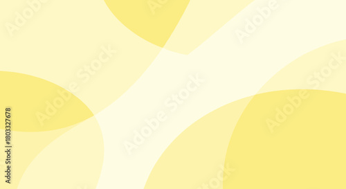 Abstract yellow background with overlapping translucent shapes, modern design element