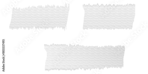 Ripped paper torn edges vector illustration. Realistic torn paper texture background. 
