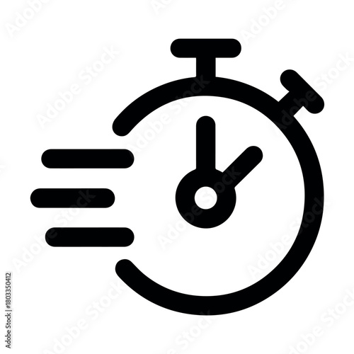 Vector an hourglass with black sand inside and a black outline on a white background image view