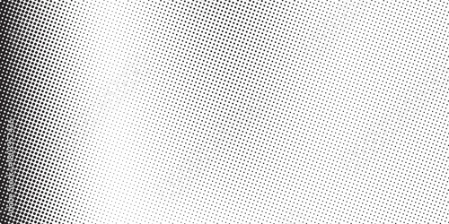 Abstract halftone wave dotted background. Futuristic twisted grunge pattern, dot, circles. Vector modern optical pop art texture for posters, business cards, cover, labels mock-up, stickers layout