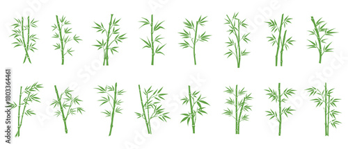 Bamboo leaves icon over white background, silhouette style, vector illustration