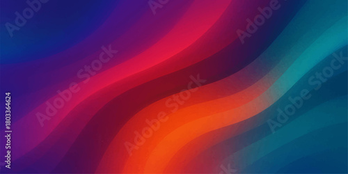 Abstract colorful background with a rainbow wave pattern illustration of bright, digital energy and gradient texture