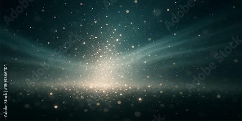 Abstract blue space background featuring stars, nebula, and a distant galaxy in the dark night sky