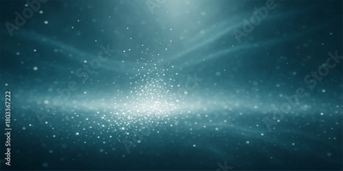 Abstract blue space background with bright stars and a deep dark nebula of the cosmos