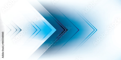 Abstract Blue and White Arrow Pattern Design with Gradient Effect.