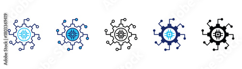 Smart systems icon pack in multiple styles