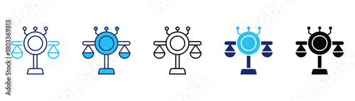 Digital ethics icon pack in multiple styles