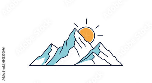 A majestic mountain range bathed in the warm glow of the rising sun painting the sky with vibrant hues creating a breathtaking natural spectacle.