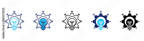 Problem solving icon pack in multiple styles