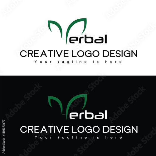 Modern logo design featuring natural green leaves, perfect for eco-friendly brand or sustainable business identity looking for visual impact and strong branding