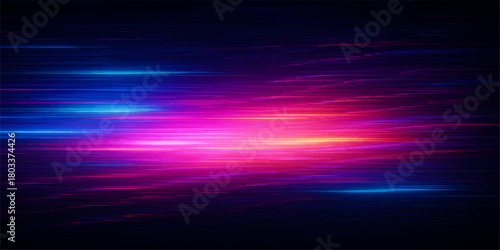 Abstract blue background with colorful light rays, texture, and wave pattern for bright artistic wallpaper
