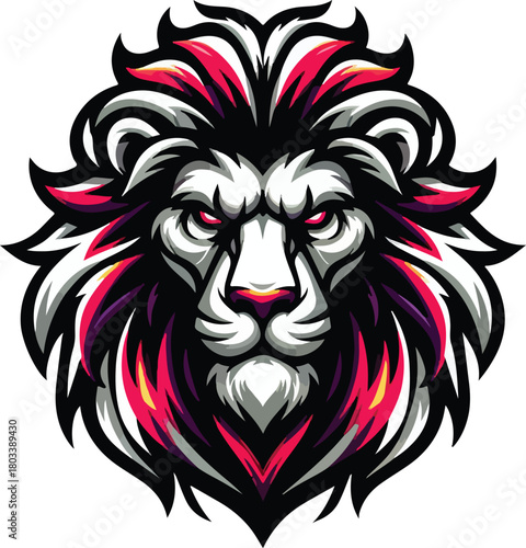 Wallpaper Mural color of head lion mascot Torontodigital.ca