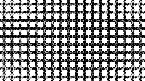 Wallpaper Mural Seamless Geometric Quatrefoil Grid Pattern, Black and White Ornamental Background Torontodigital.ca