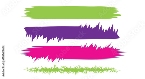 Brushstrokes of vibrant color create dynamic artistic background design