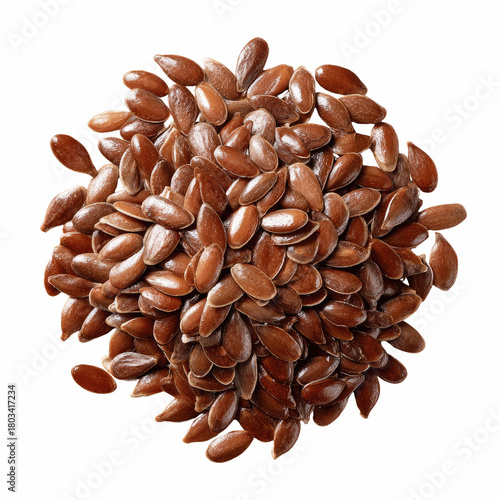 Pile of Flax Seeds