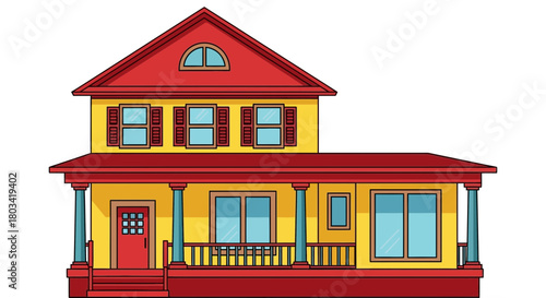 Dreaming of homeownership with this charming cartoon house design