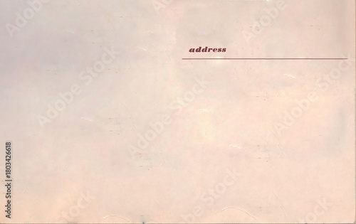 Blank Vintage Postcard Back