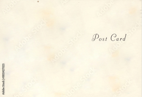 Blank Vintage Postcard Back