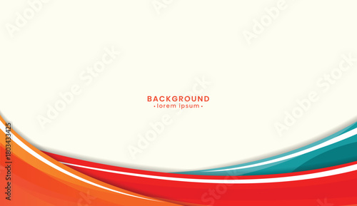 Background of orange red and blue flowing curved lines suitable for abstract designs, digital art projects, presentations, website banners, and artistic compositions.
