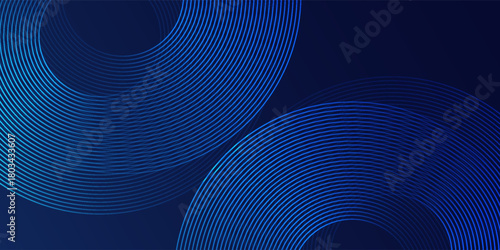 Modern background with Dark blue background with hexagon geometric abstract modern design