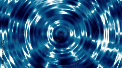 4K Slow Motion Blue Liquid Water Waves Ripples with bright highlight glossy Reflection Abstract Background Animation