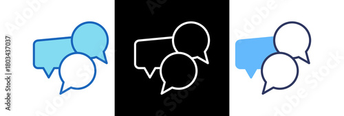 Conversation blueline icon