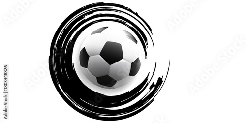 Soccer Ball Football Bounce Doodle Drawing Illustration Vector Icon