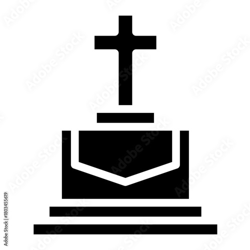 Altar icon glyph style vector