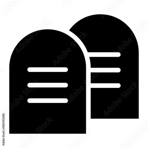 commandments religion icon glyph style vector