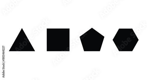 Four geometric shapes represent mathematics