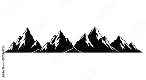 Mountain range silhouette