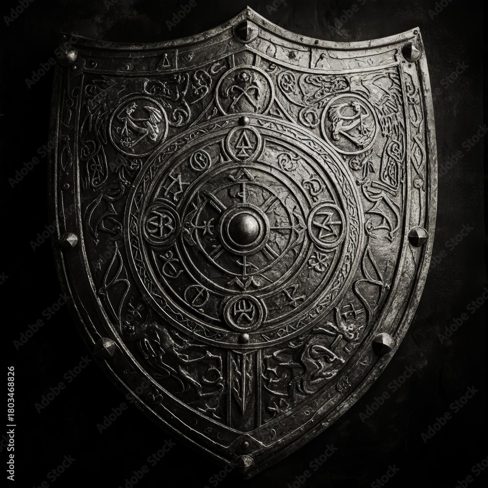 Naklejka premium Fantasy Shields