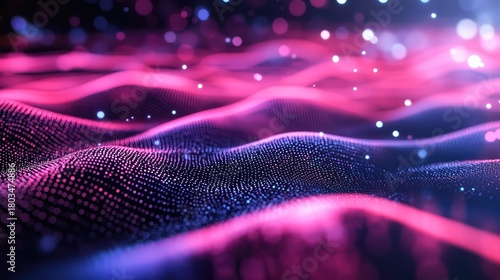 Digital wave forming abstract technology data background