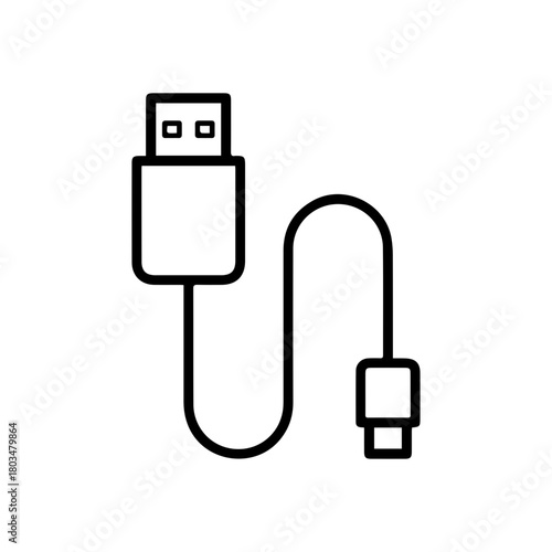 USB Icon Vector
