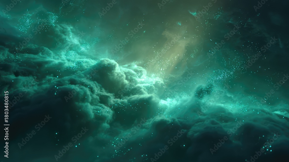 Fototapeta premium Cosmic nebula forming new stars in deep space