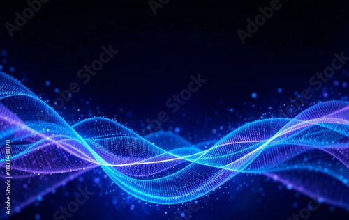 a blue abstract background image with curves