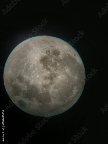 Full Moon Close-Up in space