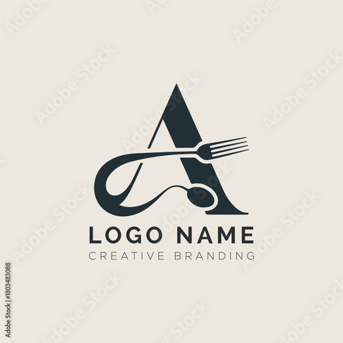 Letter A Chamus logo design