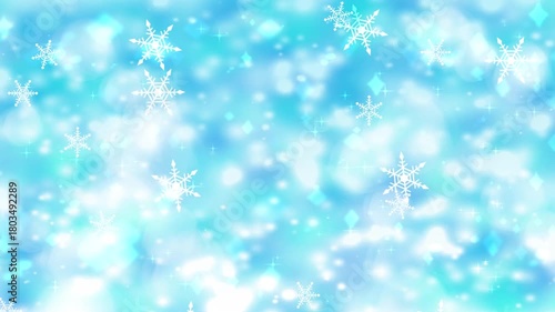 Snow flake, background,animation loop