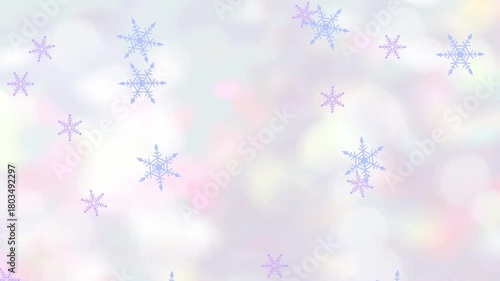 Snow flake, background,animation loop
