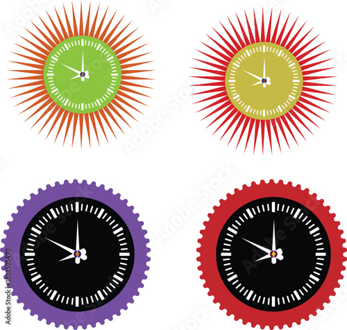 Modern abstract geometric pattern with bold color accents