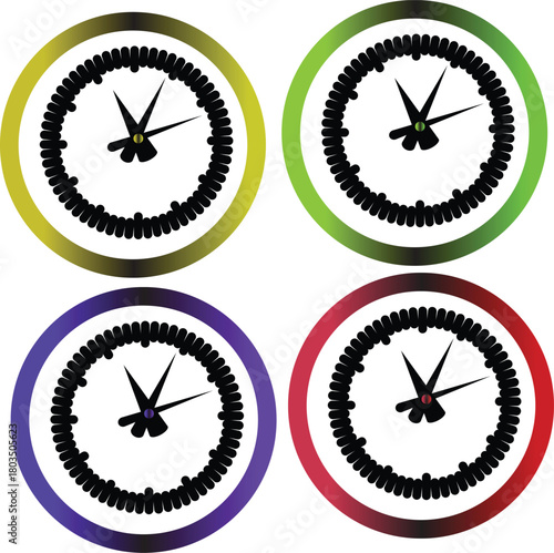 Modern abstract geometric shapes with vibrant color palette