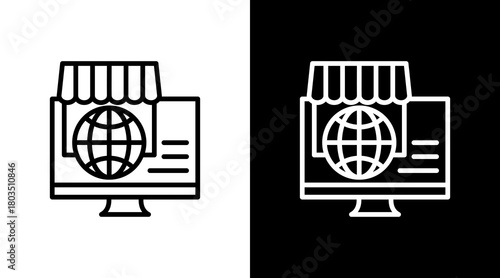 E-Commerce With Icon Set Design