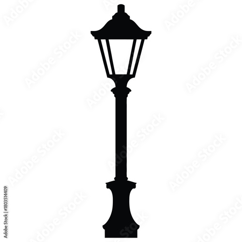 antique street lamp